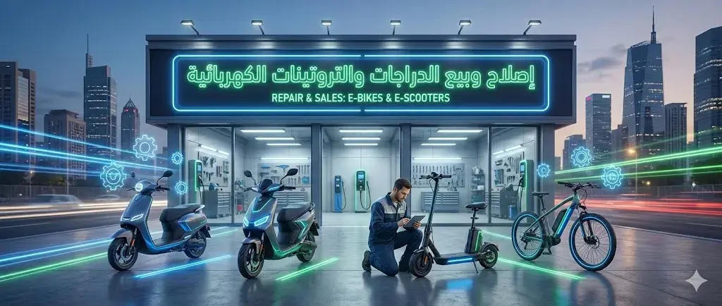 اصلاح و بيع دراجات وتروتينات كهربائية 